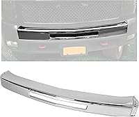 ECOTRIC Front Bumper Impact Bar for 2007-2013 Chevy Silverado 1500/2500/3500 Chrome Steel OEM Replacement GM1002831
