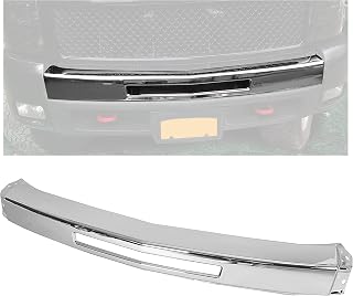 ECOTRIC Front Bumper Impact Bar for 2007-2013 Chevy Silverado 1500/2500/3500 Chrome Steel OEM Replacement GM1002831