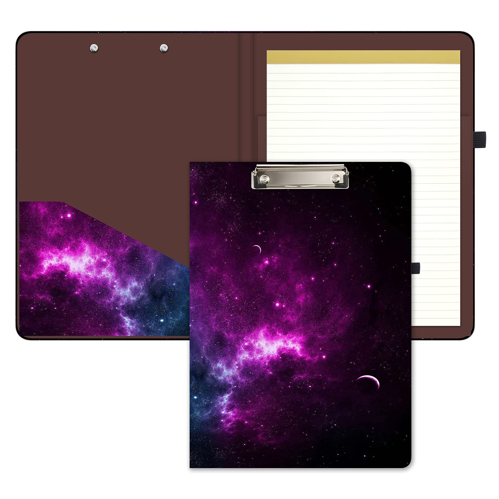 Hongri Clipboard Folio with Refillable Lined Notepad, 8.5 x 11 Clip Board — image 1