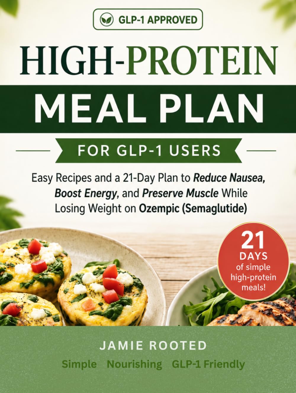 High-Protein Meal Plan for GLP-1 Users: Easy Recipes and a 21-Day Plan to Reduce Nausea, Boost Energy, and Preserve Muscle While Losing Weight on Ozempic (Semaglutide)