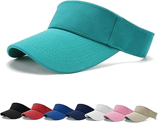 Sun Visor Cap - Women Ponytail Baseball Cap, Sport Outdoor Plain Visor Cap, Adjustable Twill Golf Tennis Visor Hats for Men