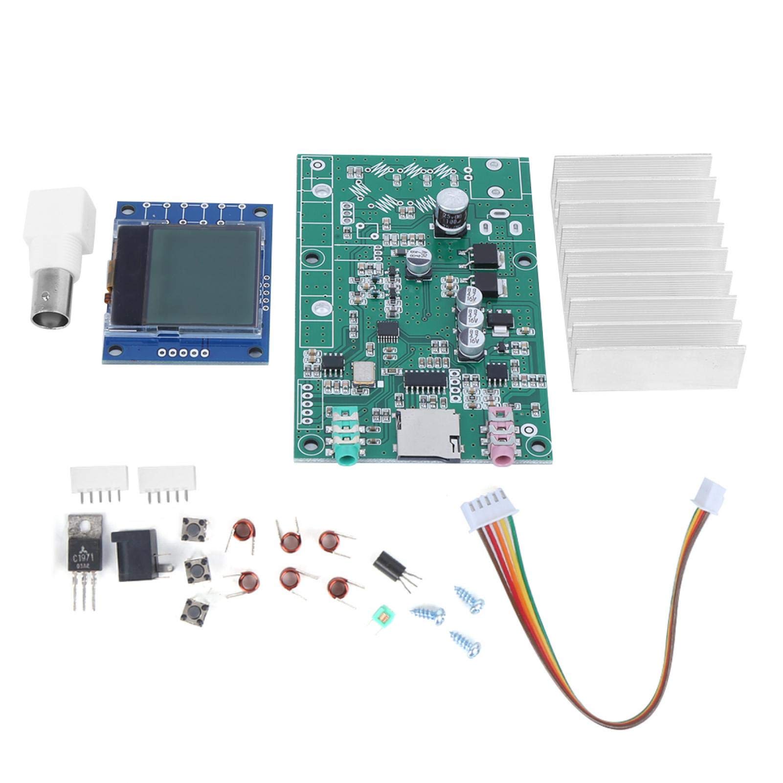 Kit modulo stazione radio trasmettitore 7W stereo Pll FM con Lcd 76M 108Mhz Caricabatteria per auto e lettore musicale con chiamate gratuite Kit supporto per doppia porta USB Adatto per la regolazione