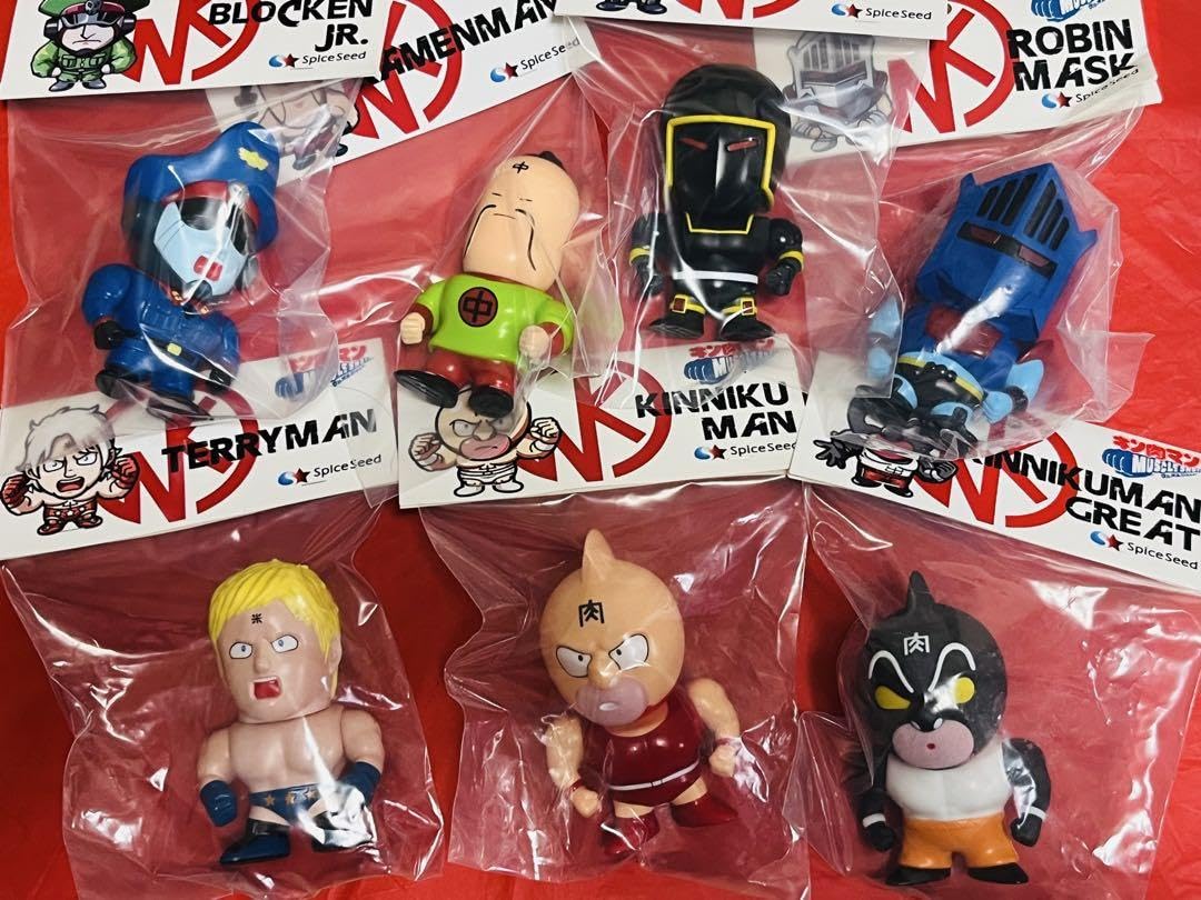 【新品】7体　キン肉マン マッスルショット アニメver.  スパイスシード Amazon.co.jp: 7体 キン肉マン マッスルショット アニメver