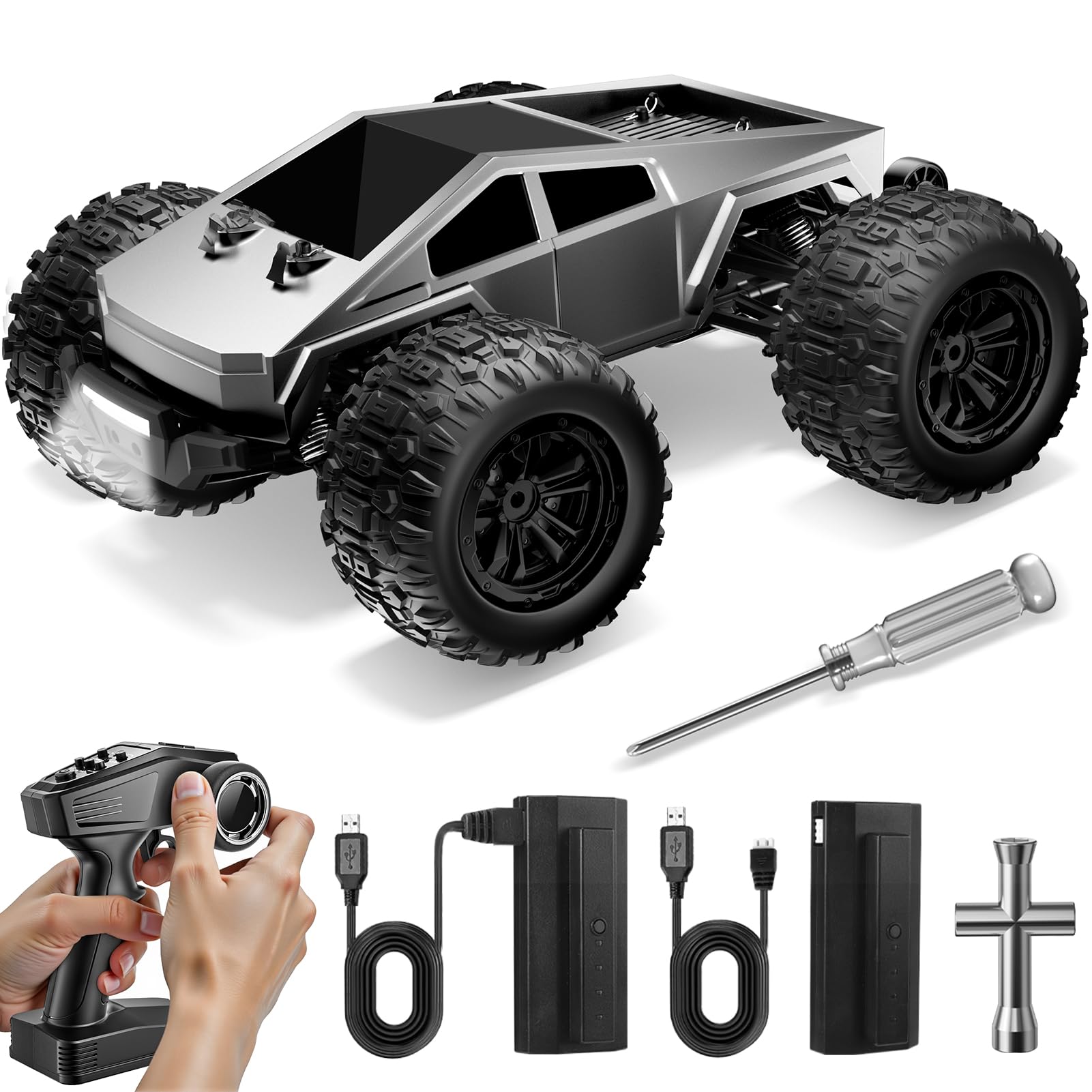 Jelife 1 16 Brushless RC Cars for Adults - Max 60KPH Fast Remote Control Truck 4WD High Speed