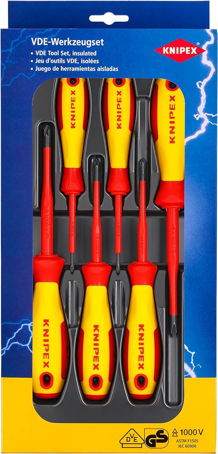 Knipex VDE Screwdriver Set Phillips® / Pozidriv® (self-service card/blister) 00 20 12 V03