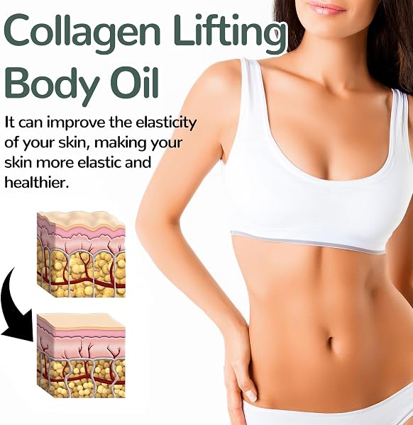 Elycura Collagen Oil, Elycura Olio Corpo, Olio per il Corpo Lifting al Collagene, Rassodamento Cutaneo per Cicatrici, Rughe e Smagliature, Ingredienti Naturali, Per Tutti i Tipi di Pelle 100ml (1 Pcs) - 5
