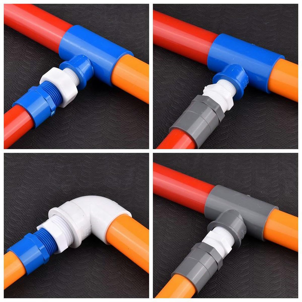 1~20 Pezzi 1/2" 3/4" 1" Maschio/Femmina Filettatura Giunto uguale/Riduttore Acquario raccordi per Acquario Giardino irrigazione Tubo Acqua connettore-20 pezzi-3I4-1 Pollice_a