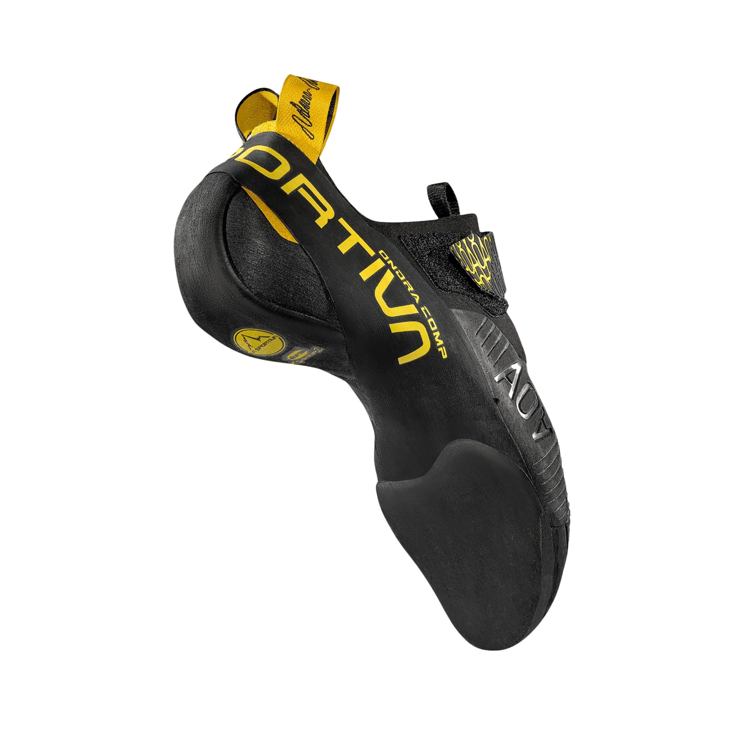 LA SPORTIVA Unisex Ondra Comp Chaussons d'escalade, Black-Yellow, 44.5