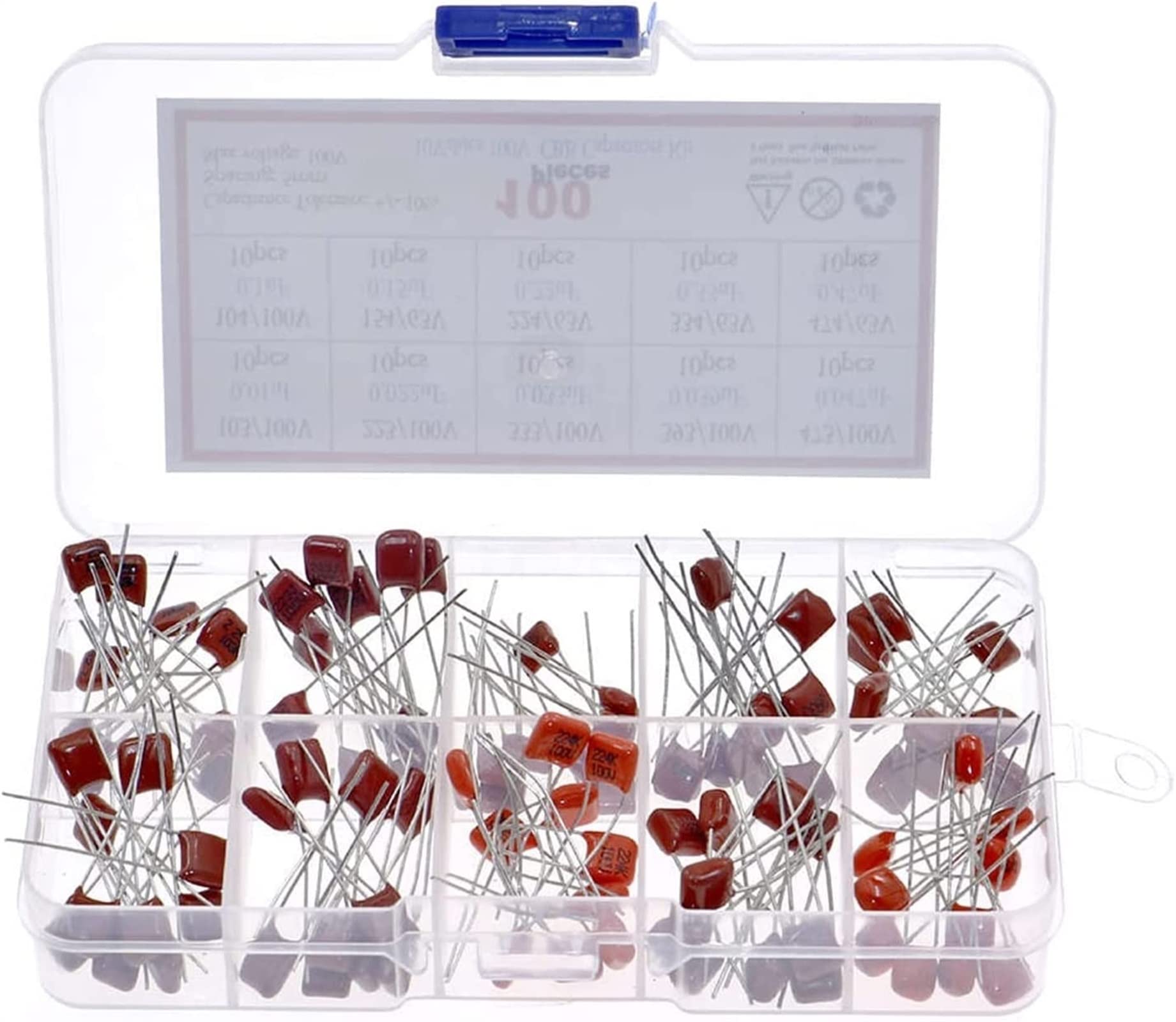 100er-Sortiment CBB Polypropylen-Folienkondensatore Produktbild-Vorschau 2