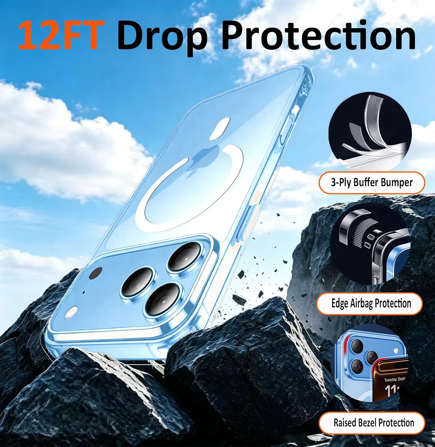 Magnetic Case for iPhone 18 Pro Max with Privacy Screen Protector thumbnail