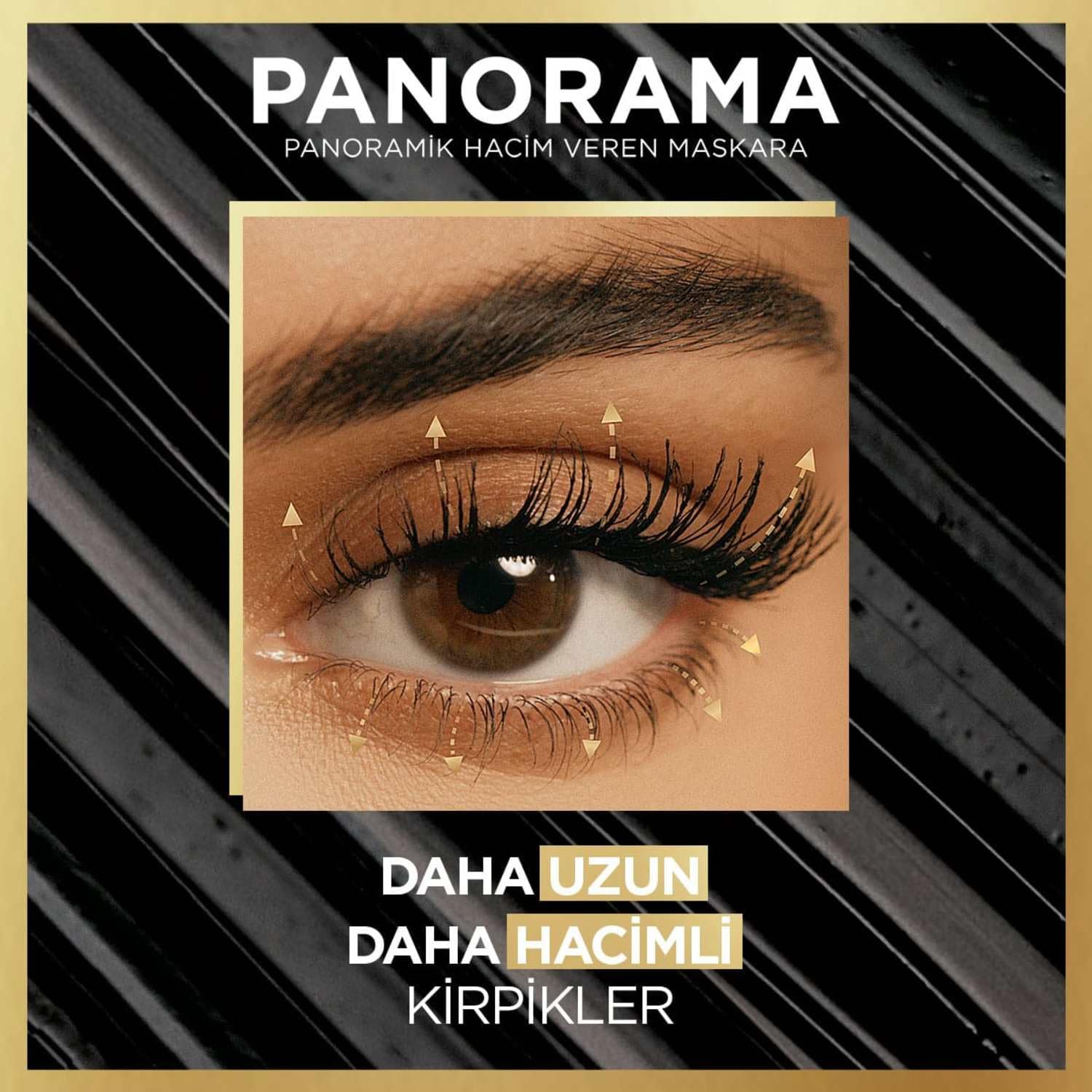 L'Oreal Paris Panorama Hacim Veren Maskara - Siyah