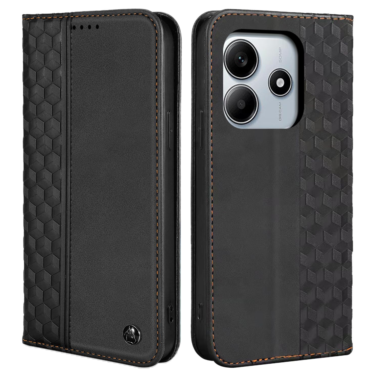 Housse Étui Pliable Flipcase Pour Xiaomi Redmi Note 14 5G - Noir - Neuf