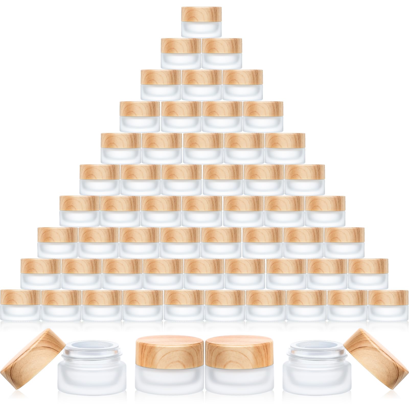 Makeup Sample Containers Amazon.com: Geiserailie Glass Cosmetic Containers Empty Sample Jars ...