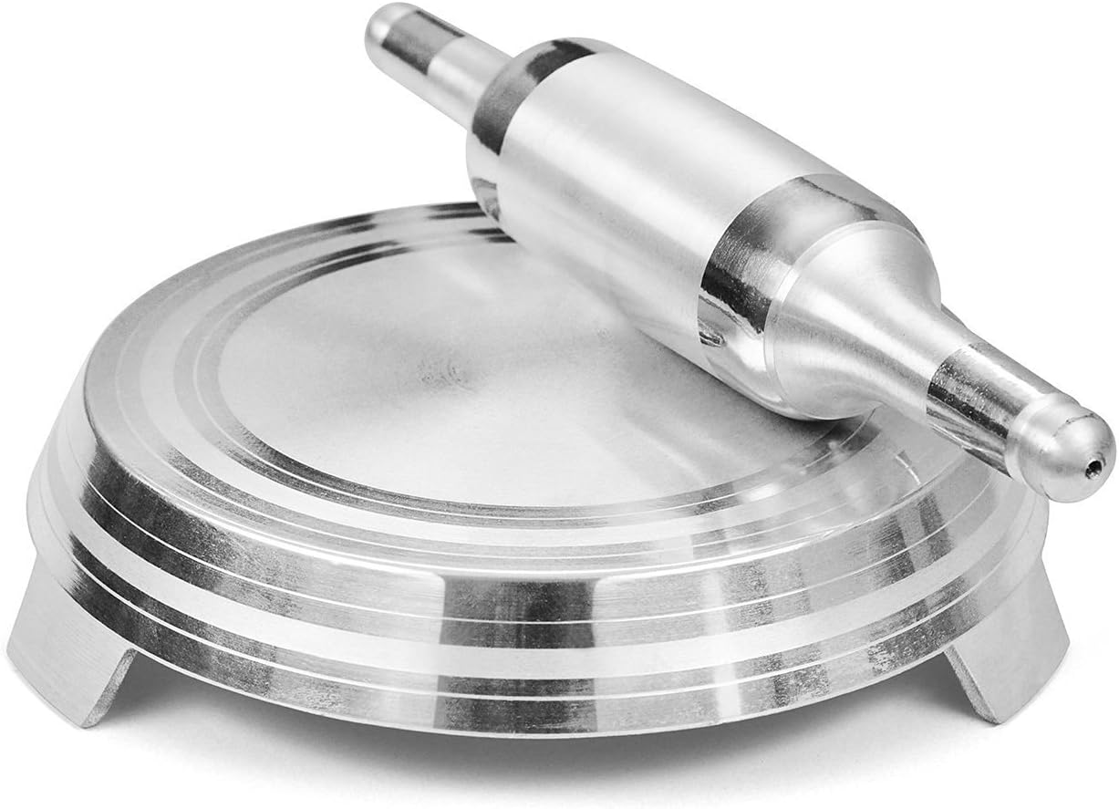 HMSTEELS Aluminium Circular Rolling Board and Rolling Pin i.e. Chakla with Belan