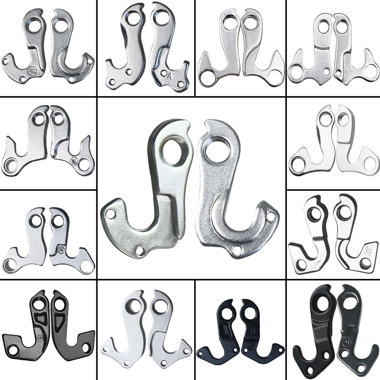 GANOPPER Alloy Rear Derailleur Hanger Tail Hook With Bolts