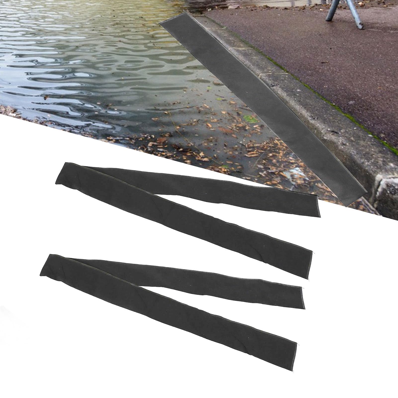 2 Barreras contra Inundaciones, Bolsa de Expansión Absorbente de Agua de Resina Absorbente No Tejida, Bolsa de Presa Reutilizable, Prevención de Inundaciones, para Sótano de