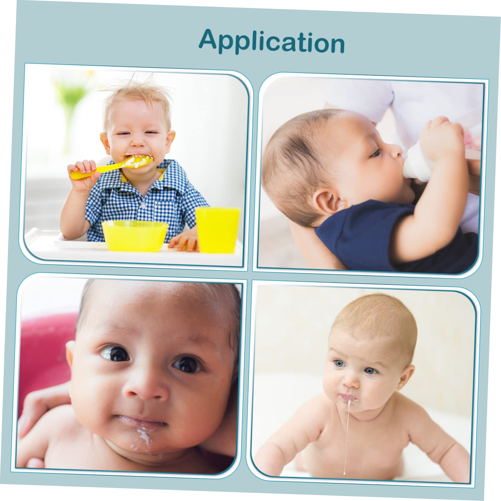 Abaodam 15 Pz mangiare bavaglino impermeabile bavaglini neonata i asilo nido o come per i genitori sbavante appena per bambini poliestere