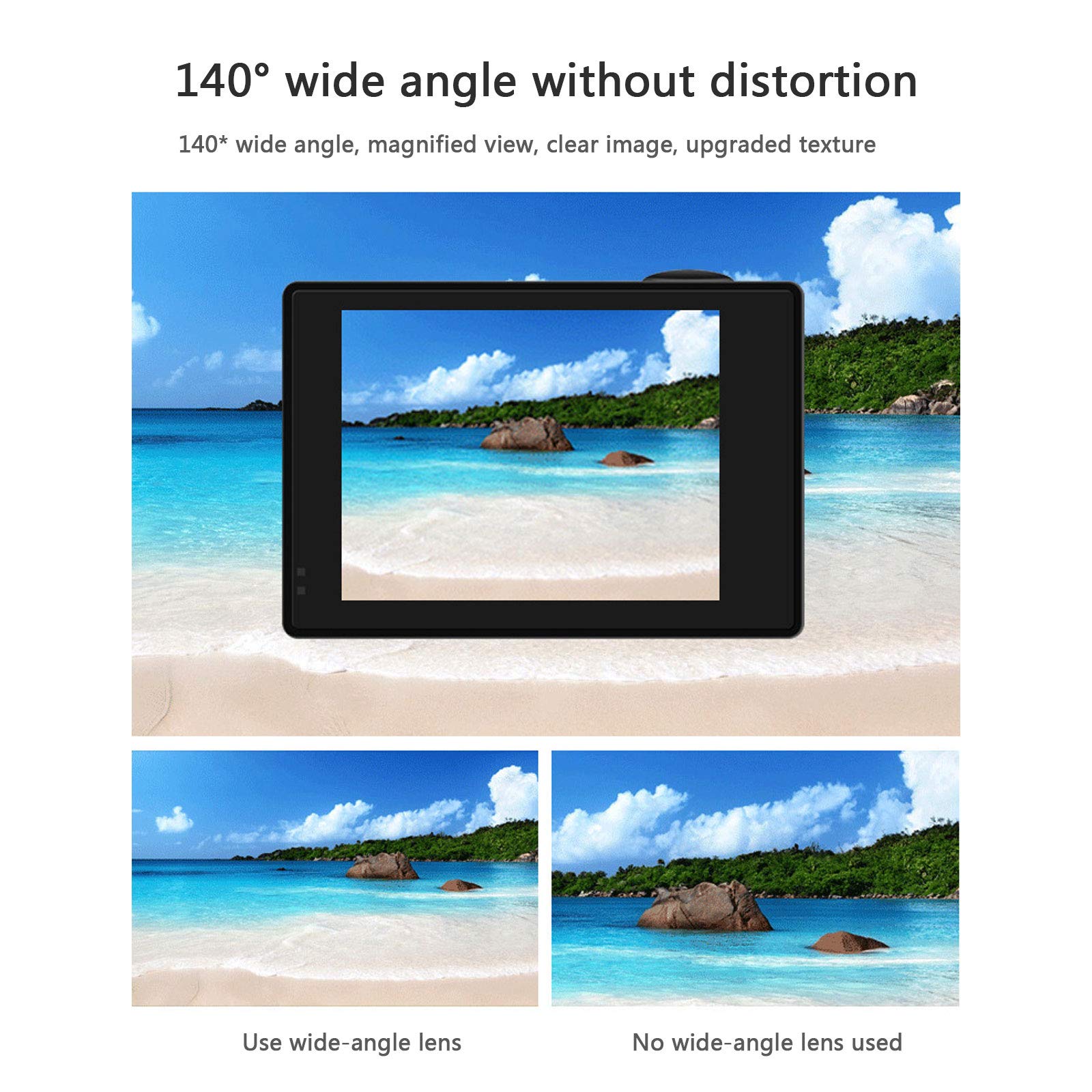 Appareil Photo Etanche Full HD 4K 16MP Appareil Photo étanche Selfie Camescope Étanche Jusqu'à 30M et Stabilisation EIS pour la Randonnée ou Les Voyages en Bord de Mer en Famille