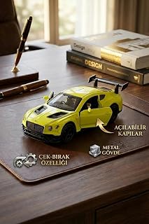 Diecast Bentley Continental GT3 Metal Çek Bırak Oy