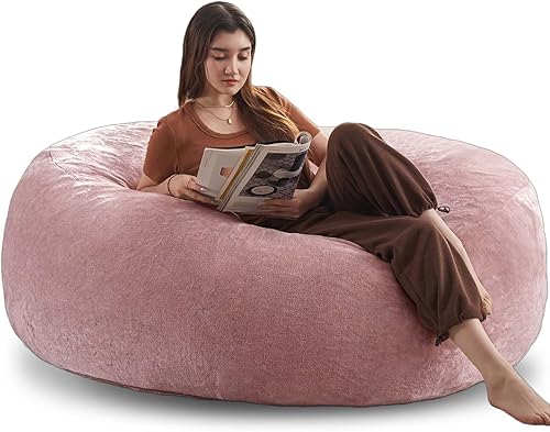 Puf para adultos, 4 pies, puf con relleno incluido, silla de espuma viscoelástica, muebles para la venta, cómoda bolsa de felpa para dormitorios,