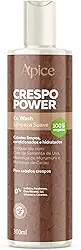 Ápice Co Wash Limpeza Suave Crespo Power | Limpeza Condicionante com Óleo de Semente de Uva e Manteigas Vegetais para Cabelos Crespos | 300ml