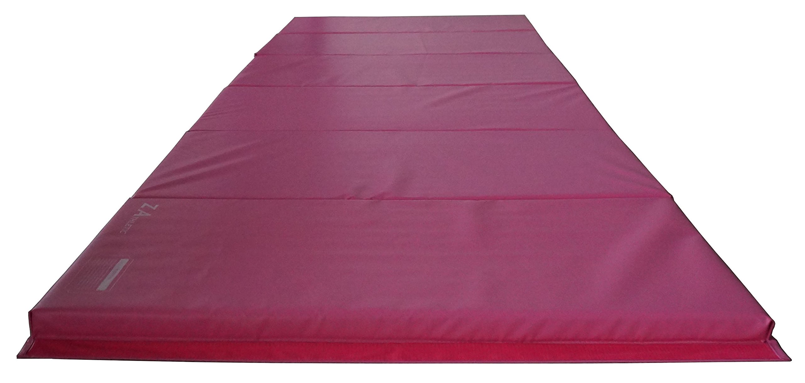 Z-Athletic 4'x12'x2 Pink Gymnastics Tumbling Martial Arts V2 Folding Mat
