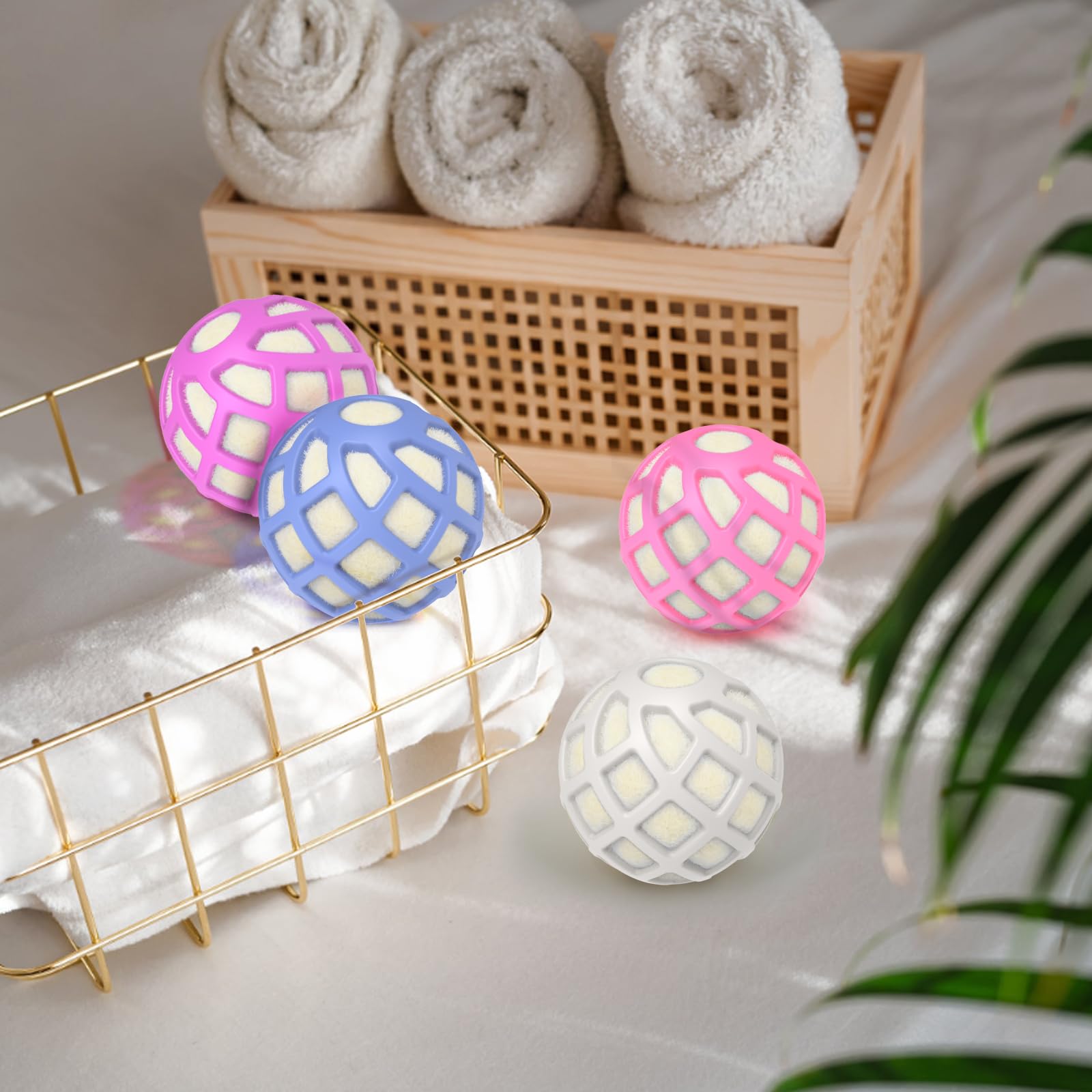 Bolas secadoras Zero-Shed - Protector de silicona patentado, núcleo de lana natural, súper antienredos y ahorra tiempo de secado, reduce la estática y el ruido, suavizante natural de telas, XL 3