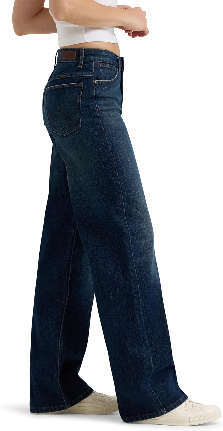 Wrangler Women’s Mid Rise Loose Straight Jean