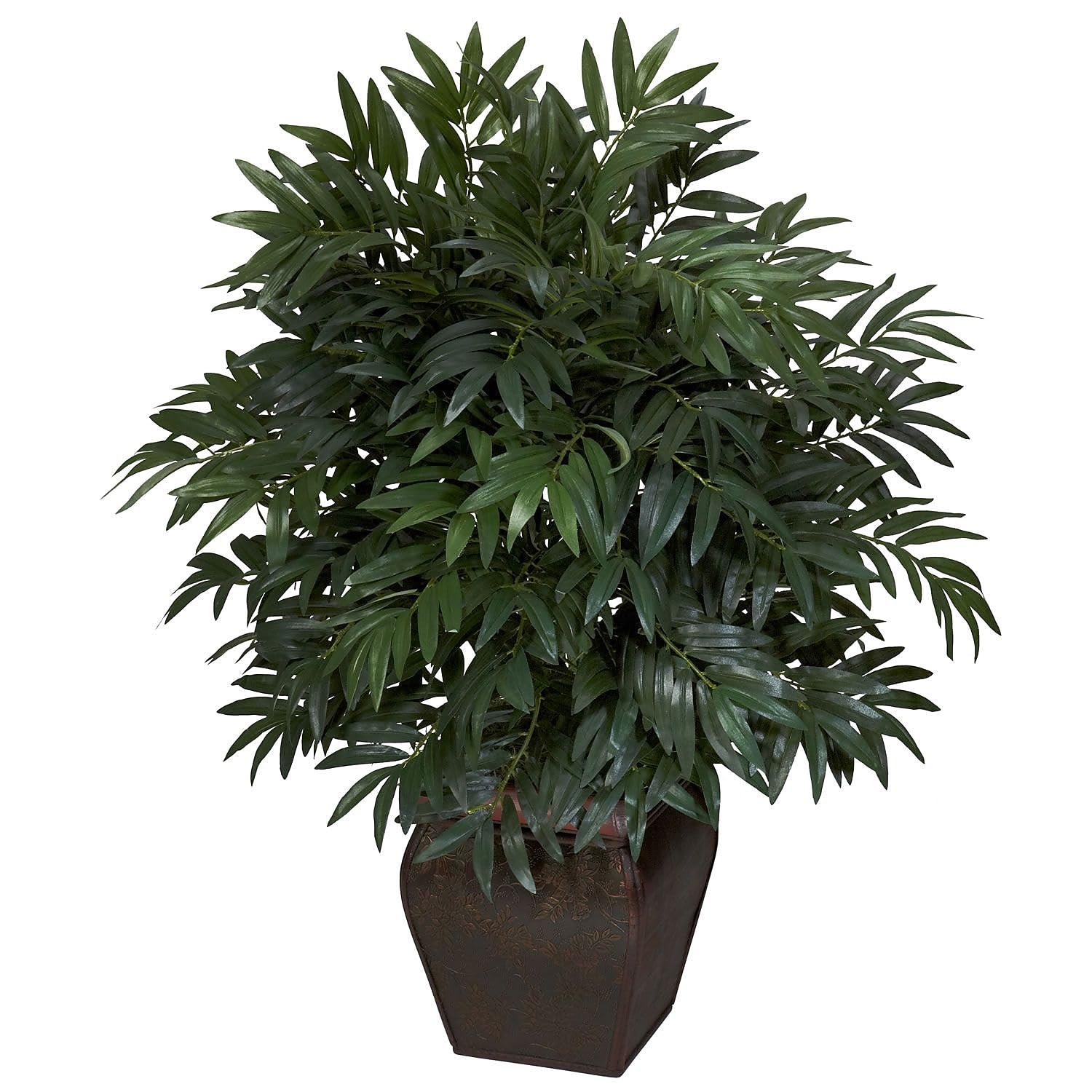 Nearly Natural Double Bamboo Palm Silk Plant