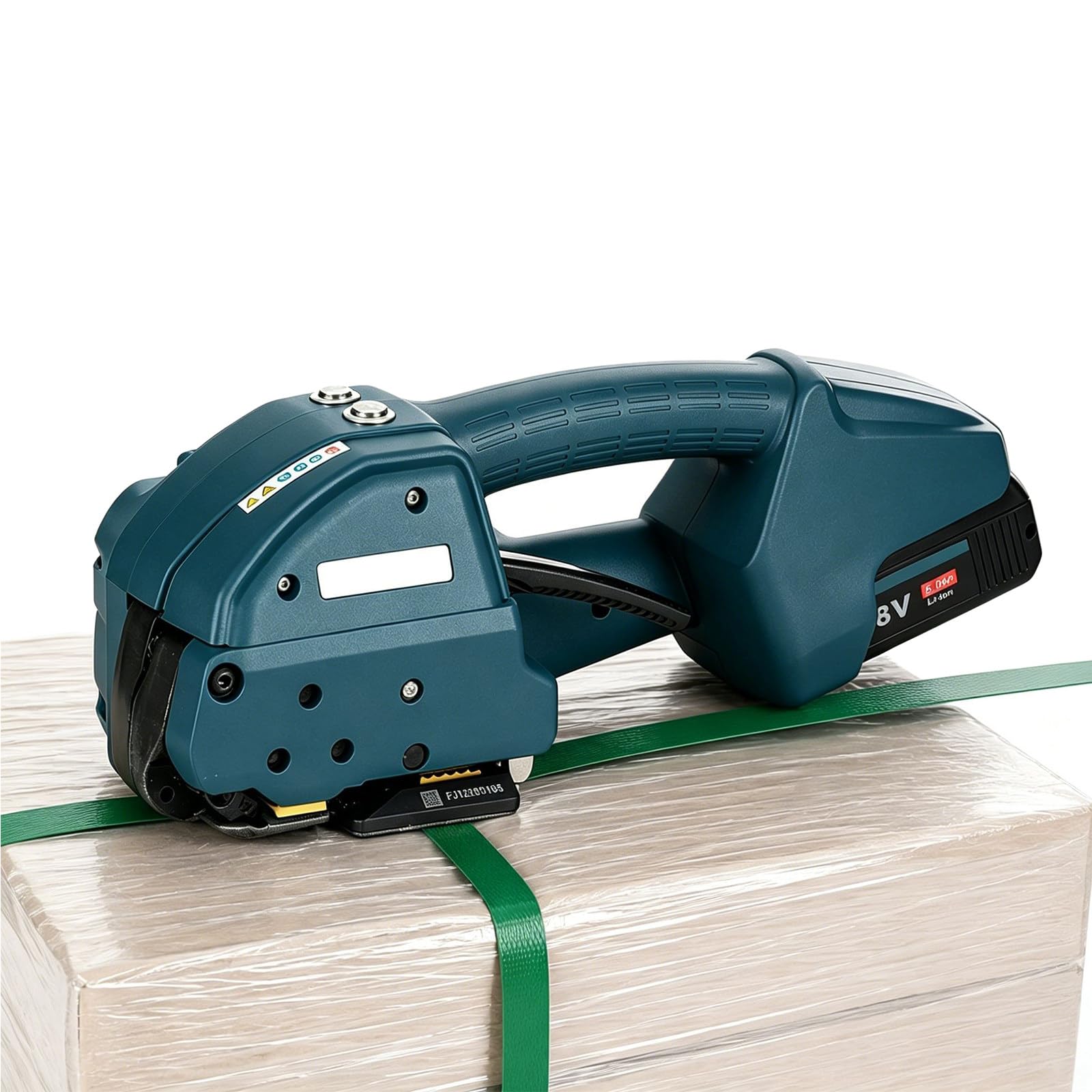 Automatic Strapping Machine, Cordless Banding Tool for PET/PP Strap, One-Touch Hot Melt Strapping, Q1 for 13-16mm Strap, Q2L for 16-19mm Strap, for Warehouse Packing and Pallet Bundling Q1