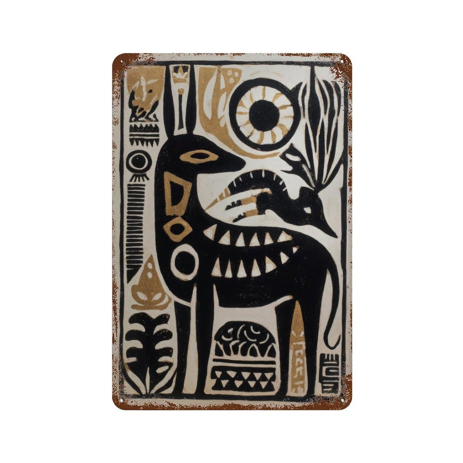 xiaoxiaoshen Traditional Mexican Deer1 Wall Decor Art Metal Tin Poster Modern Home Decor Art Home Bar Shop Decorations Vintage Sign 30x20cm