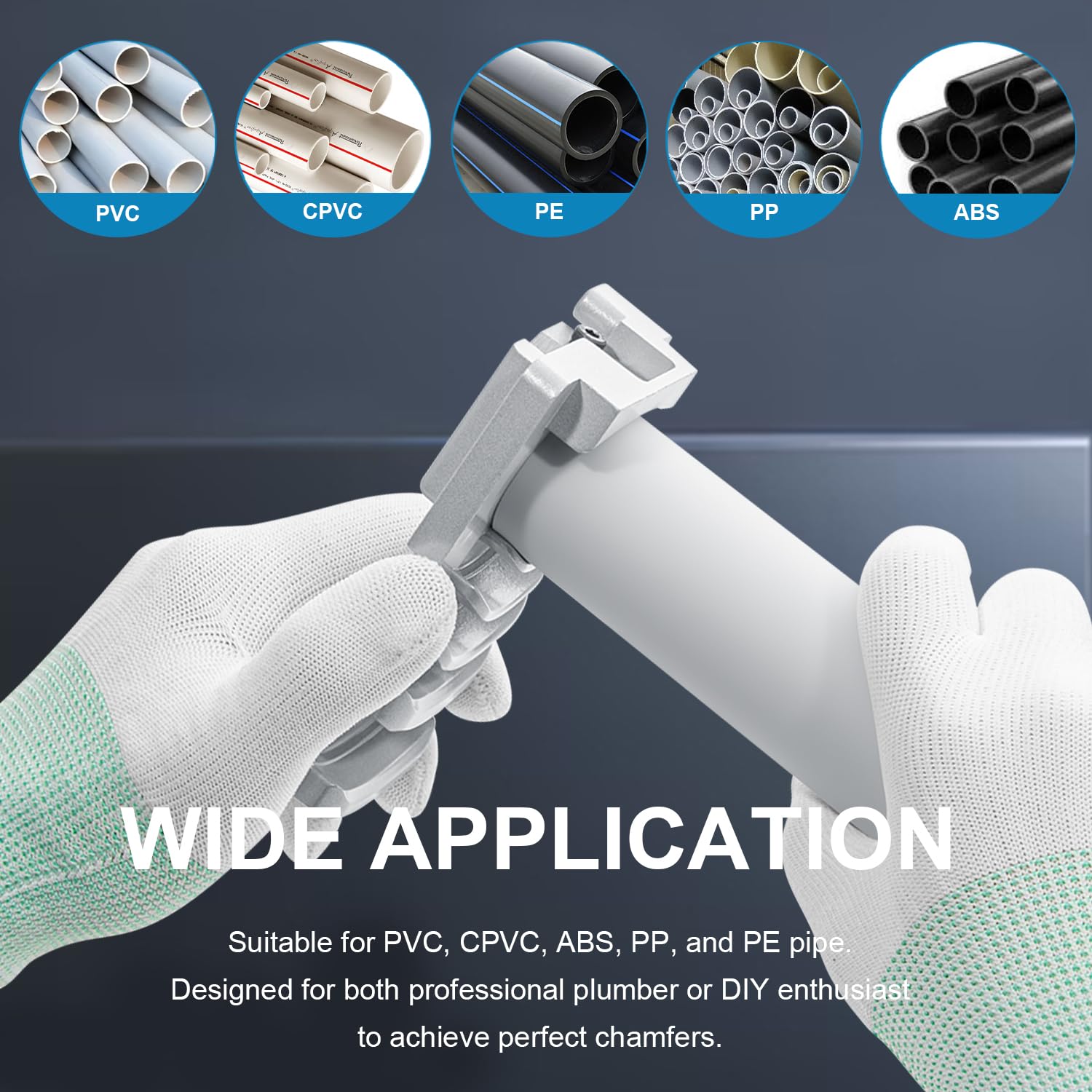PVC Pipe Chamfer Tool - Deburring for Plumbing -5