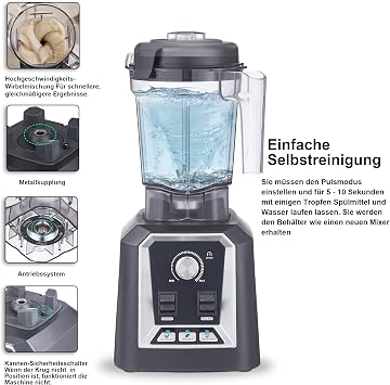 Biolomix Professional Blender, 2200W High-Power Blender