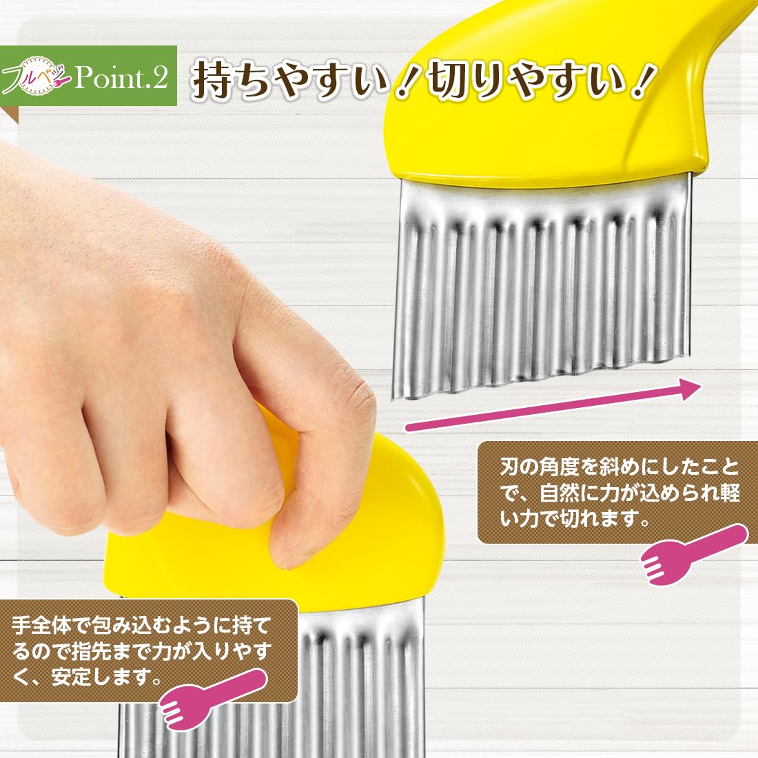 Amazon｜下村工業 フルベジ なみ じゃが ナイフ FV-616｜スライサー