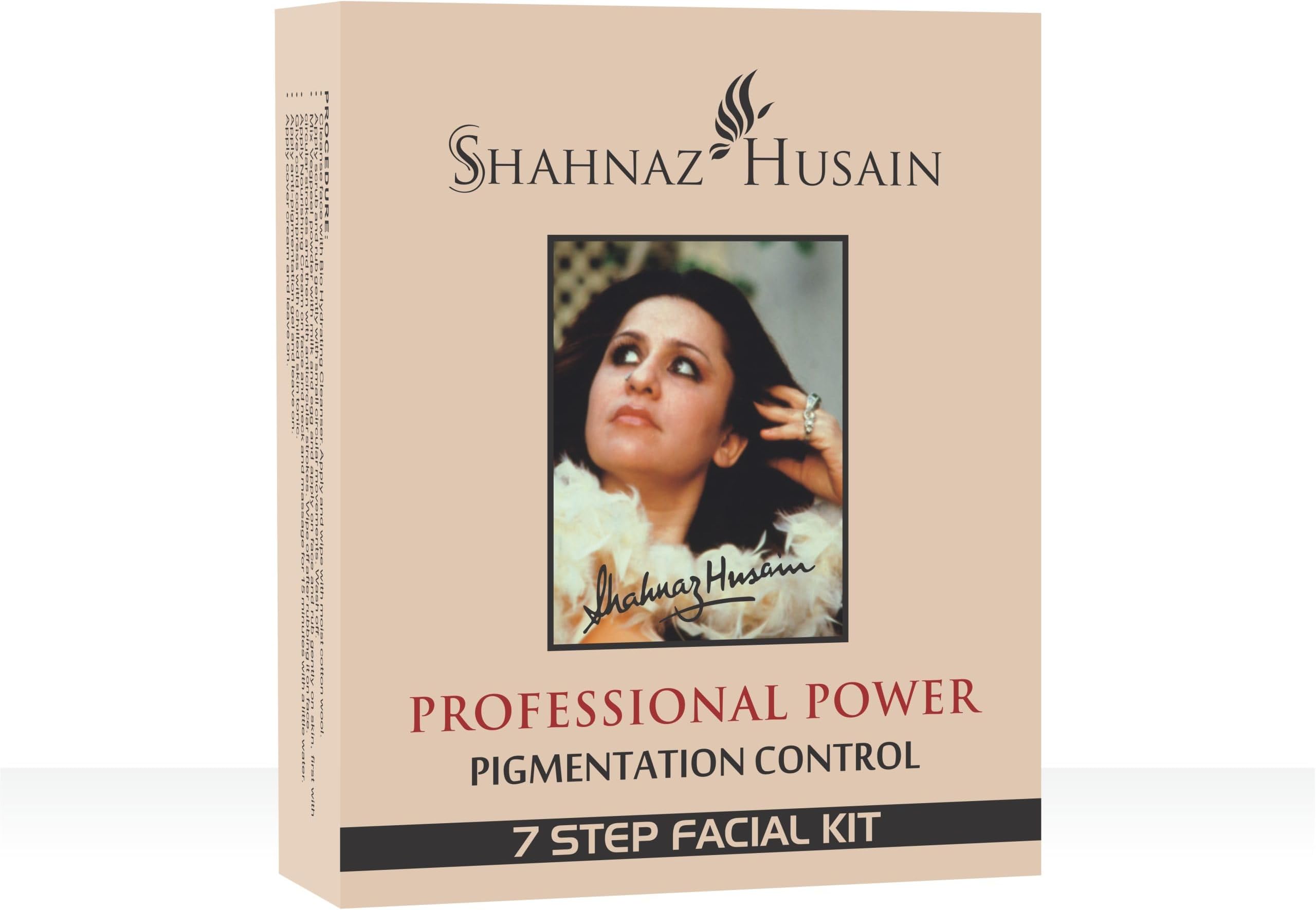Professional Power 7 Step Facial Kit for Glowing Skin, Anti-Aging & Deep Cleansing, 48g – Complete Salon-Style Home Facial Kit (48g, Pigmentation Control)