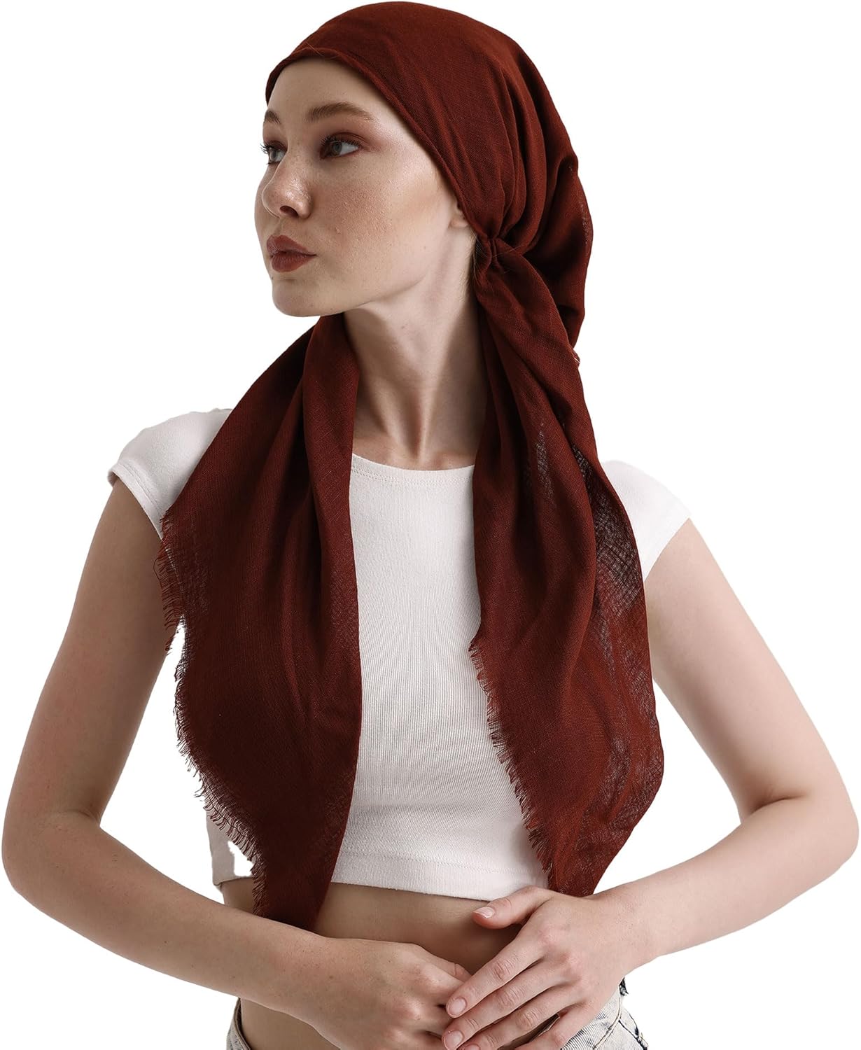 dscarf Headwear Pre Tied Head Scarves for Women Featuring | Soft Chemo Head Wear Headcover Ready Headwear - Image 6