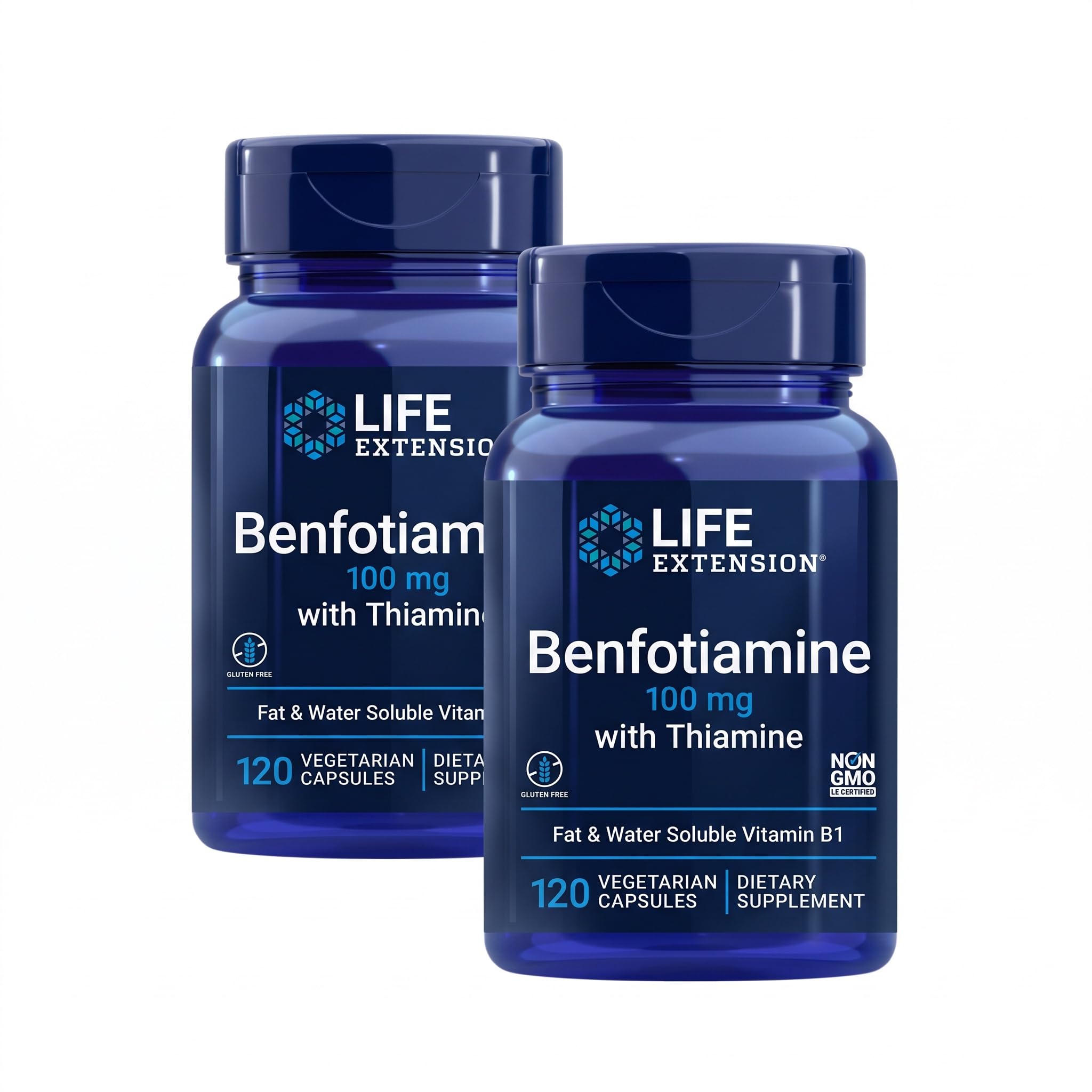 Life Extension Benfotiamine with Thiamine, 100 mg, 120 Capsules — Amazon image 6