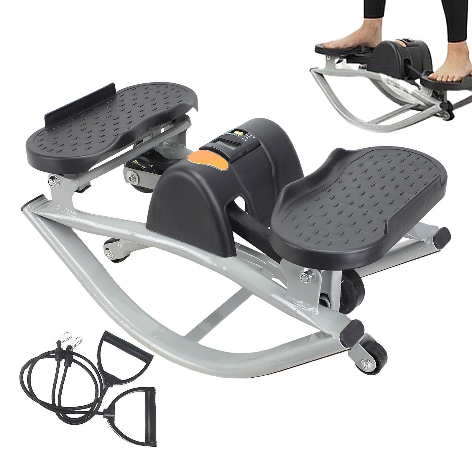 Stepper Per Esercizio Per Palestra Domestica Portatili | Macchina Allenamento Rock Stair Step Per Core, Parte Superiore E Inferiore, Donne, Anziani, Soggiorno, Camera, Balcone,