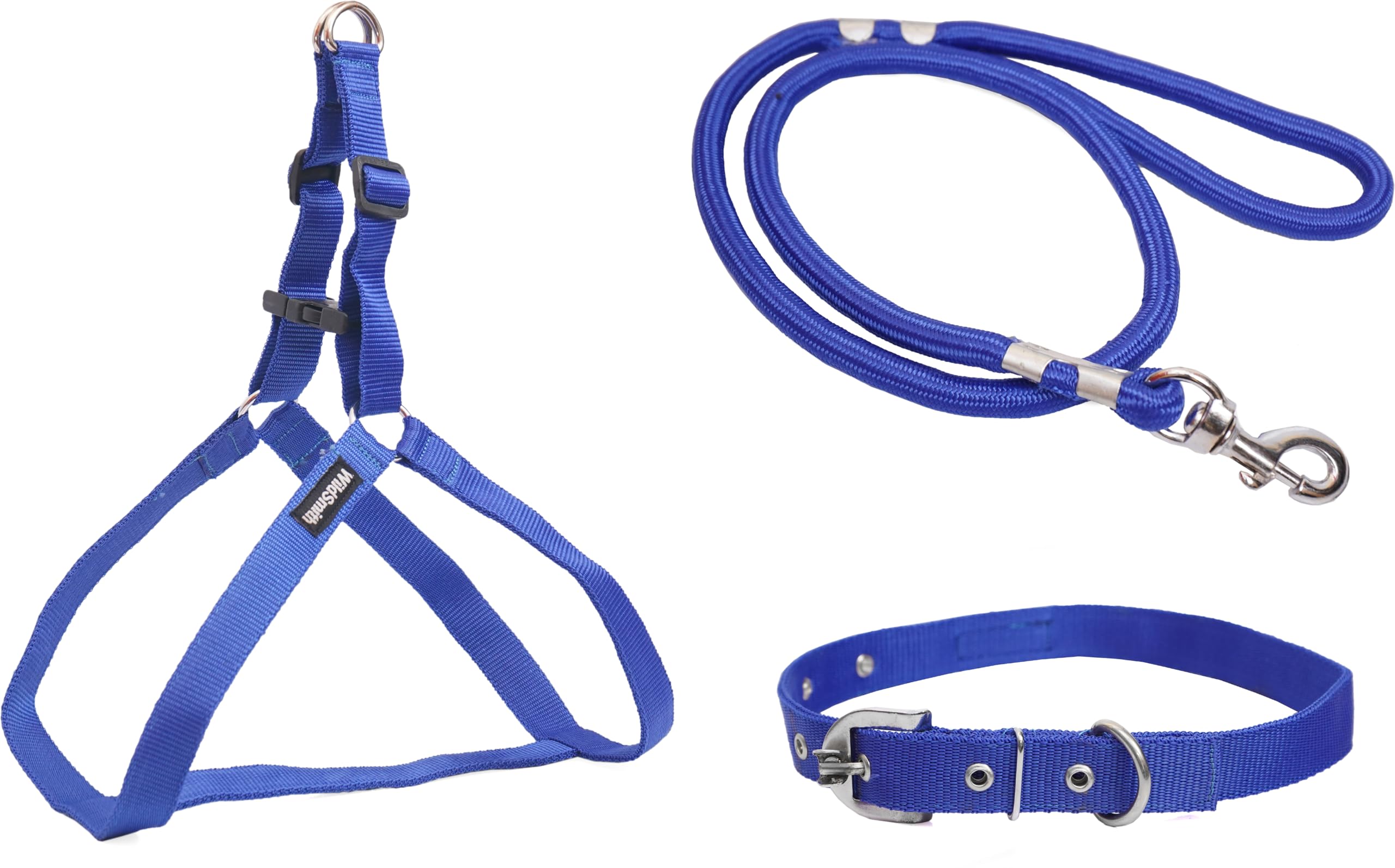 Wild Smith Dog Collar Belt & Adjustable Leash| |Metal Hooks| |Comfortable Grip|Double Stitched Dog Belt| Dog Collar| Dog Leash | Dog Chain| Cat Belt | Dog Harness (B0CJY33WFS) Amazon Price History, Amazon Price Tracker
