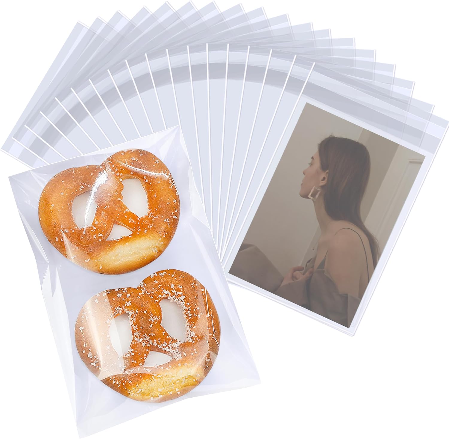 PigPotParty 6”x 9″ Clear Plastic Cellophane...