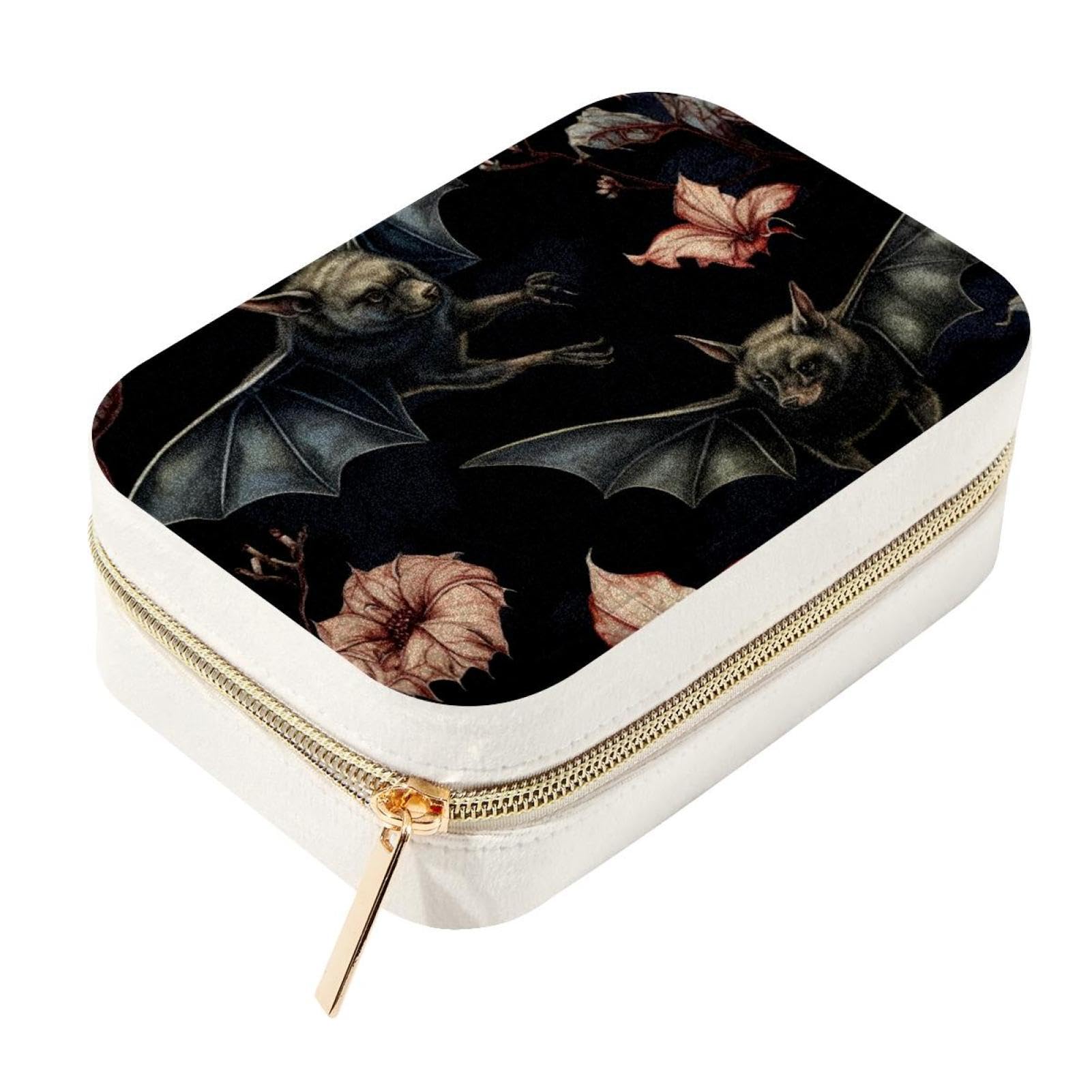 Boîte à bijoux de voyage chauve-souris pour organiser vos bagues en week-end