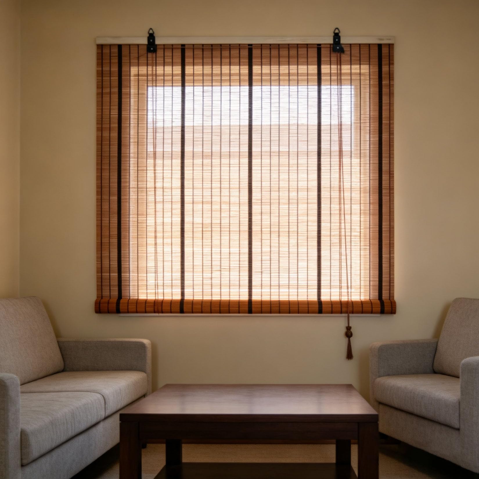 130x180cm Store Enrouleur Bambou Blanc Pare-Vue Occultant Tamisant Pare-Soleil,Rideau Bambou Naturel,Store Bateau en Bambous,Tirage Latéral,Taux de Shading 60%,pour Chambre,Cuisine,Terrasse