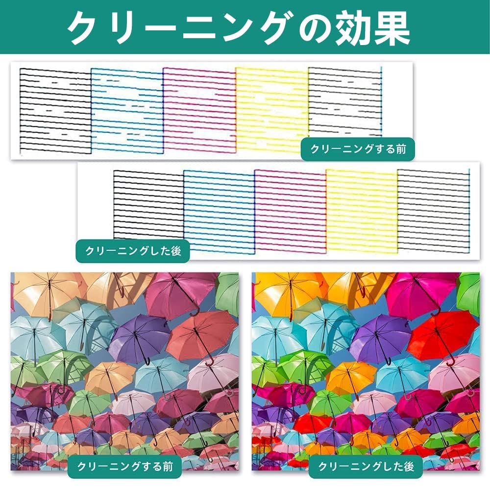 Amazon.co.jp: キャノン用BCI-351+350/6MP洗浄 インクカートリッジ 【6