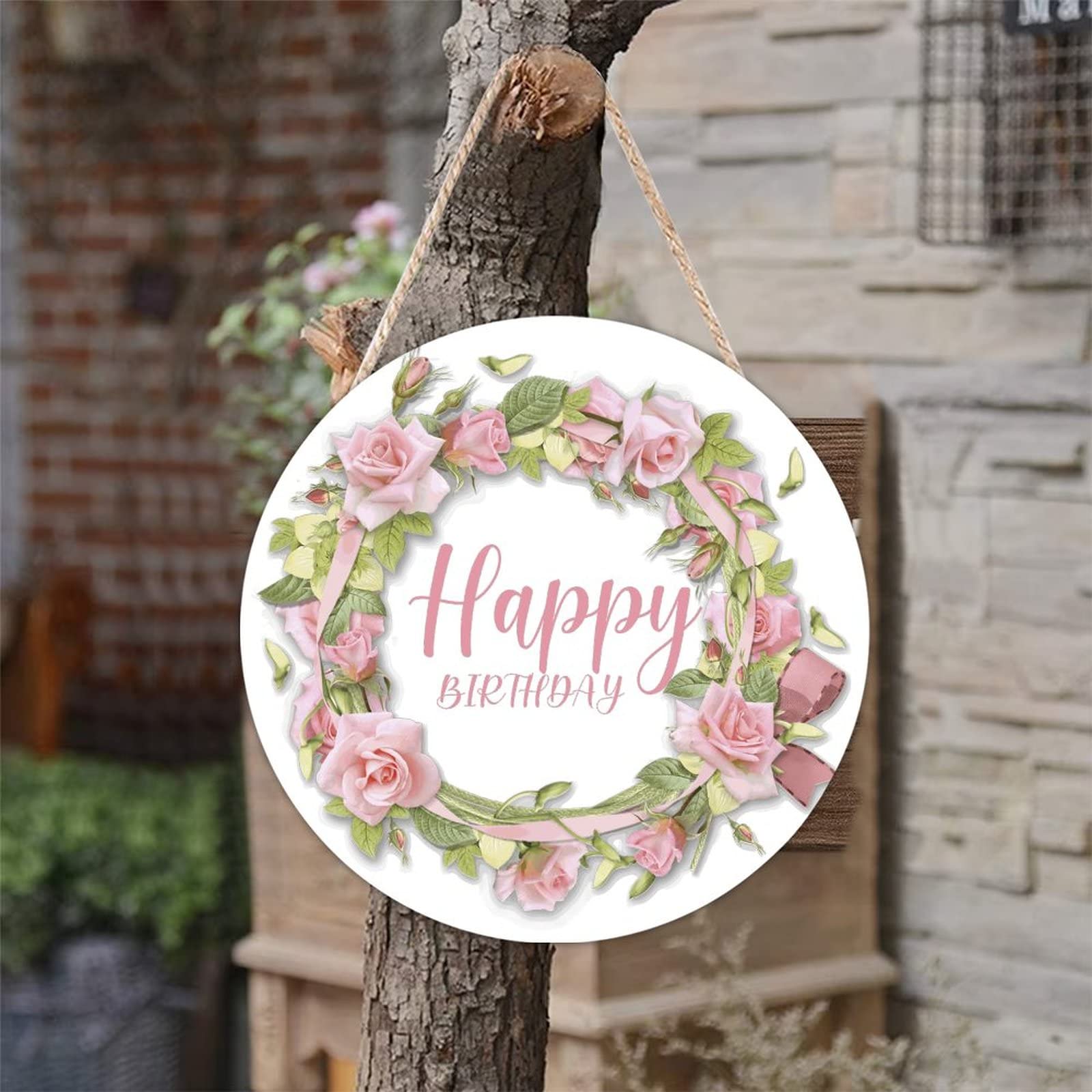 Amazon.com: ENEDNATE Shabby Chic Rustic Wooden Sign Wall Art