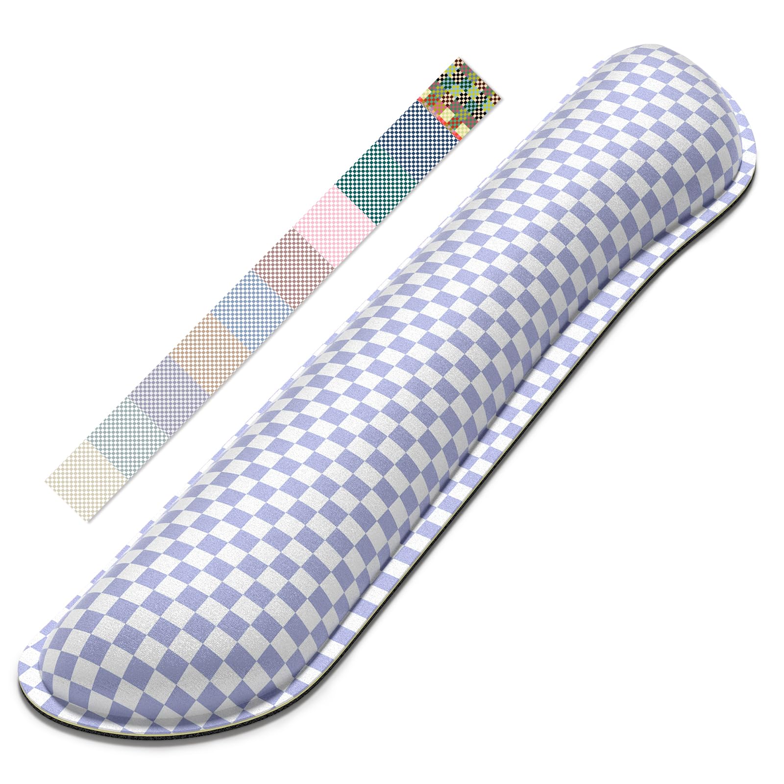 Dapesuom Keyboard Wrist Rest, Memory Foam, Ergonomic, Gaming,Lilac Grey