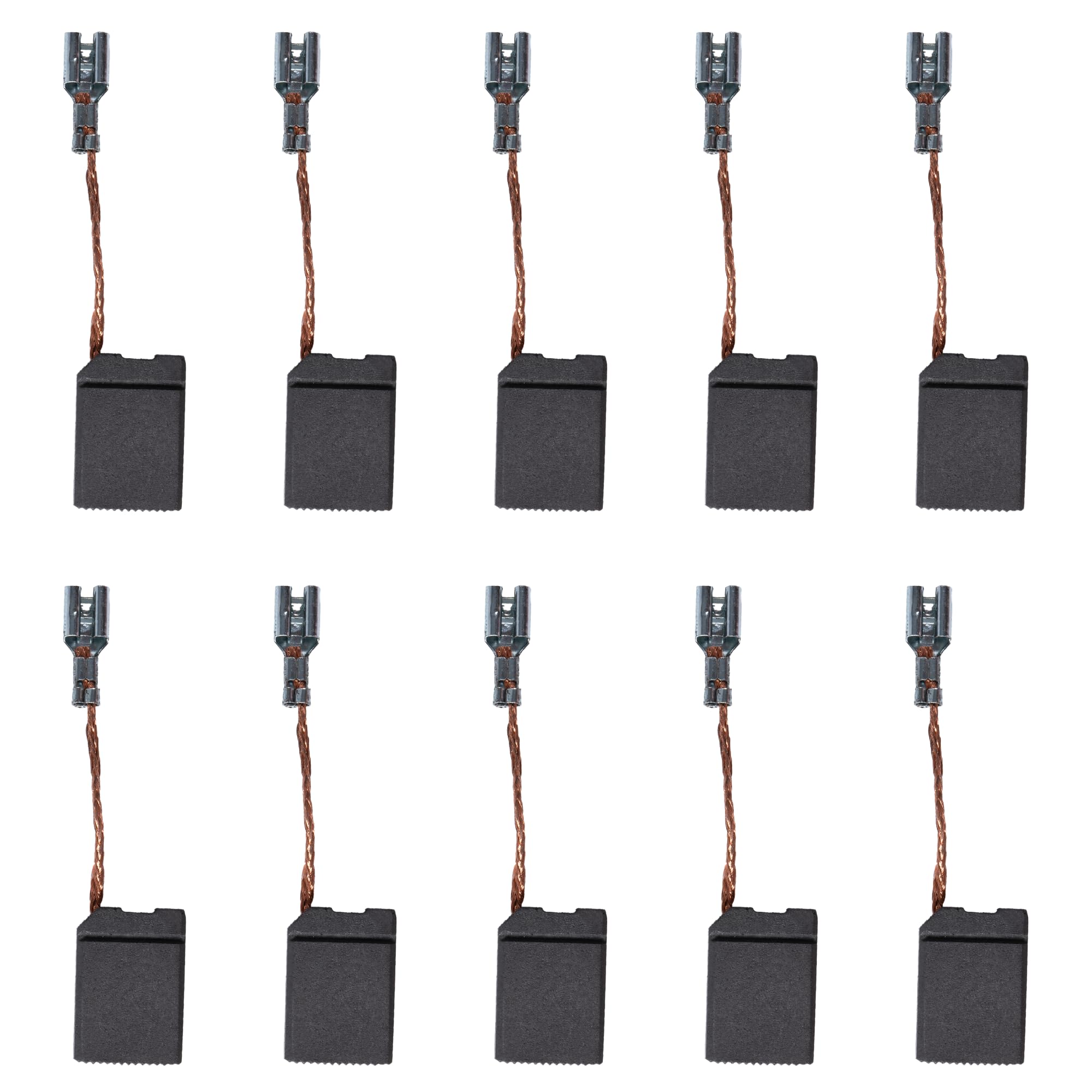 Carbon Splash Pack of 10 402874-07 Carbon Brush Replacement – Compatible with DeWalt DW840 DW840K DW630 Angle Grinders – Includes Heavy Duty OEM Fit,