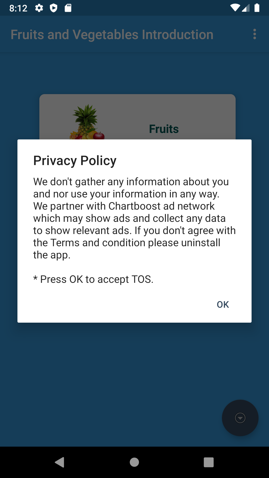 Fruits and Vegetables Learning Introduction to food Preschool and