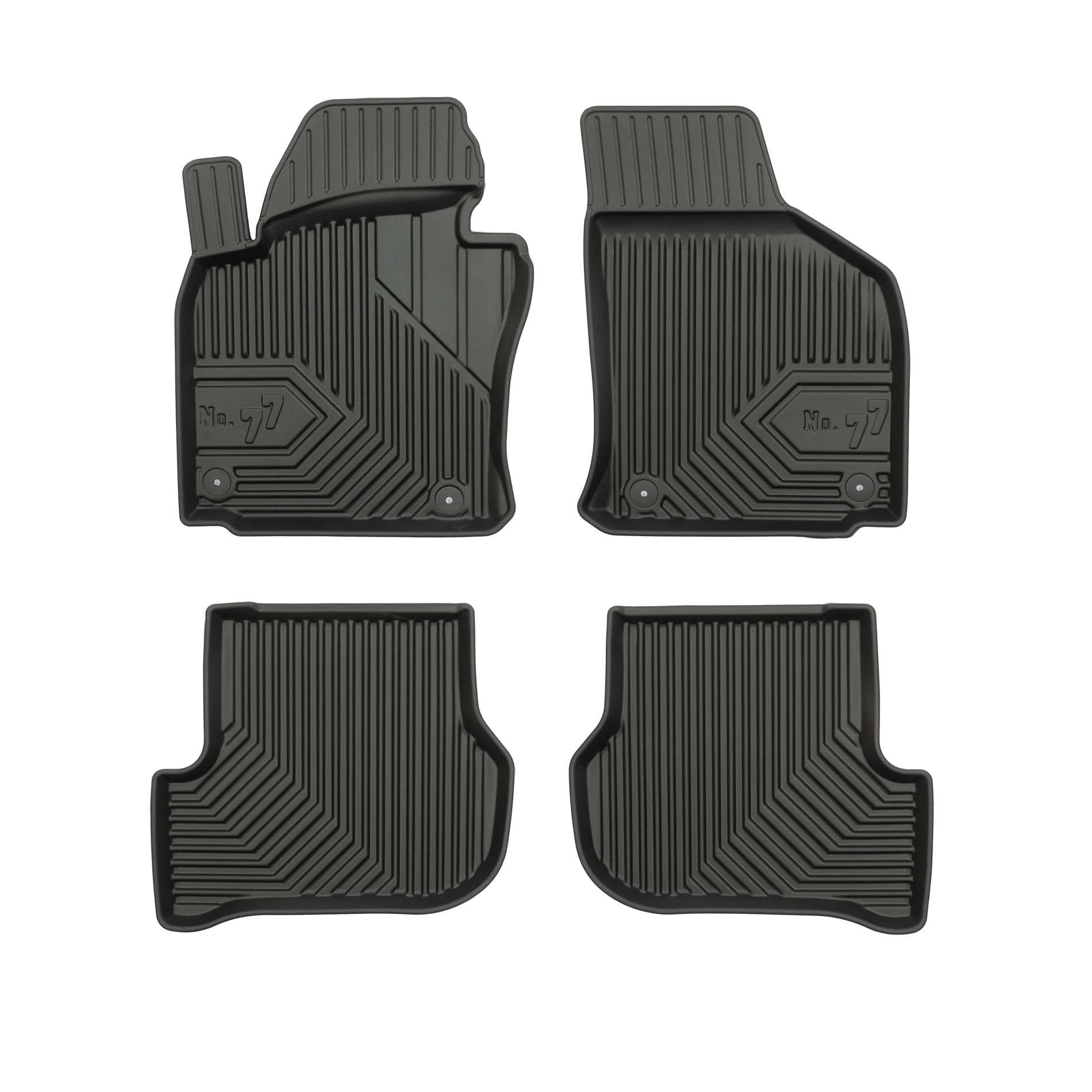 FROGUM No. 77 Alfombrillas para Coche Alfombras para Seat Toledo III 2004-2009 | Borde Alto | para Todo el año | Tamaño