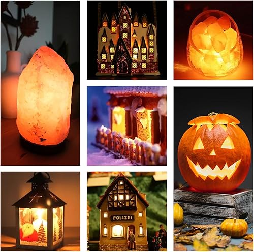 Miniatura 7 de Cable de accesorio LED con 3 bombillas LED C7, base de candelabro E12, cable blanco con interruptor de encendidoapagado, luz de pueblo de Navidad