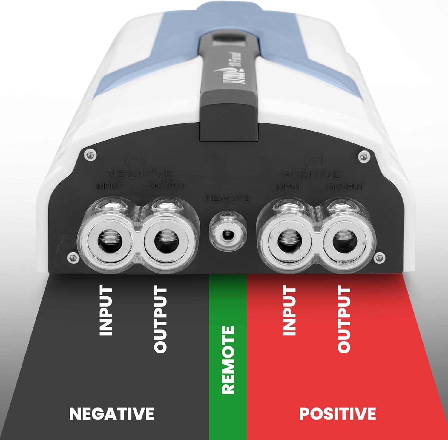 Pyle 1.0 Farad Digital Power Capacitor - High-Performance Car Audio Accessory with Blue Digital Display, Voltage Readout, Over Voltage Protection, Mounting Hardware, DC 12-24V